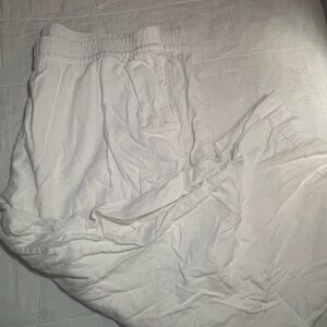 White Casual Pants